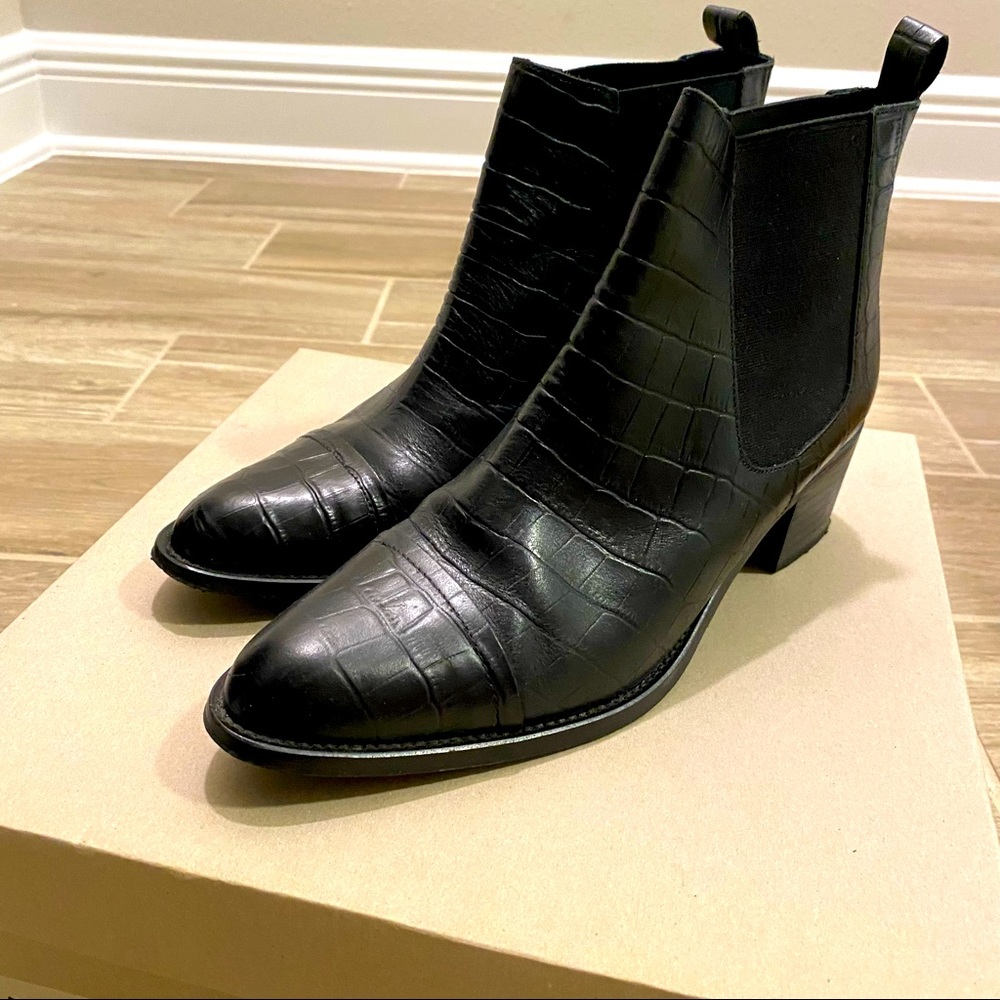 Leather boots